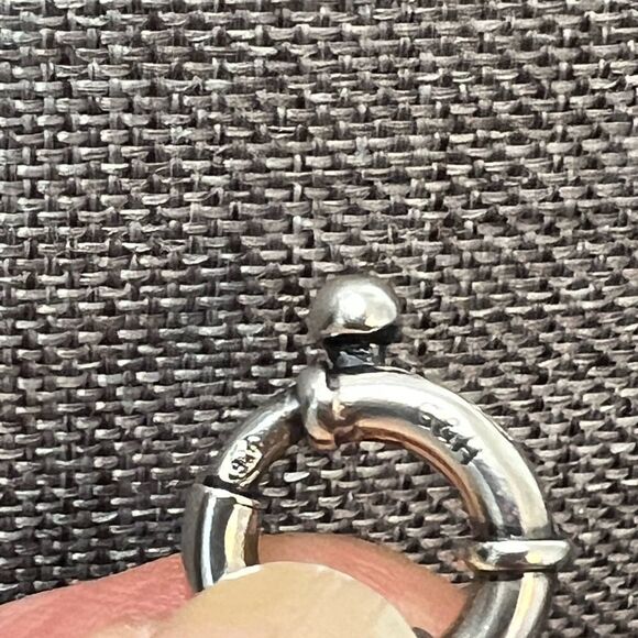 Lovely Grace and Heart Raja Tiger Eye-Onyx-Mixed Metals Necklace - Picture 5 of 6